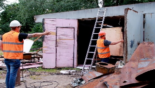Демонтаж гаражей в Гагарине, цена от 1741 руб. – услуги под ключ от 2Землекопа-Ггр